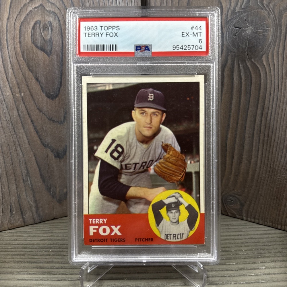 Terry Fox 1963 Topps #44 Detroit‎ Tigers PSA 6